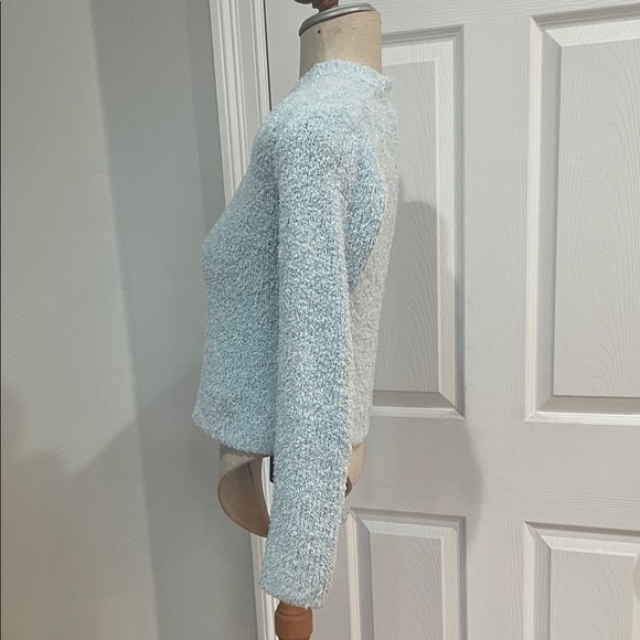 Vintage Y2K Light Blue V-Neck sparkle Sweater girl size 10 12 - Picture 5 of 9